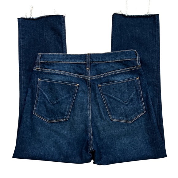 Hudson Holly Straight Frayed Hem High Rise Crop Jeans Size 29 NWOT - Picture 8 of 13